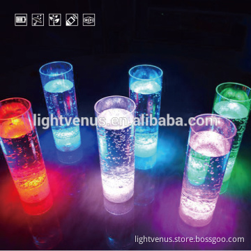 Battery changeable color changing shot glass cylindrical cup